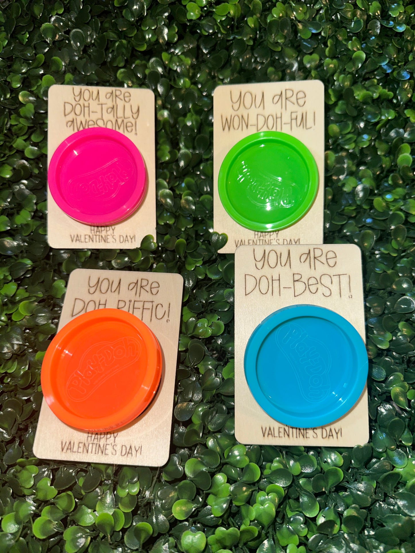 Valentines play doh