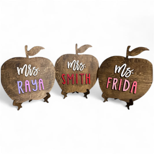 Teacher desk sign