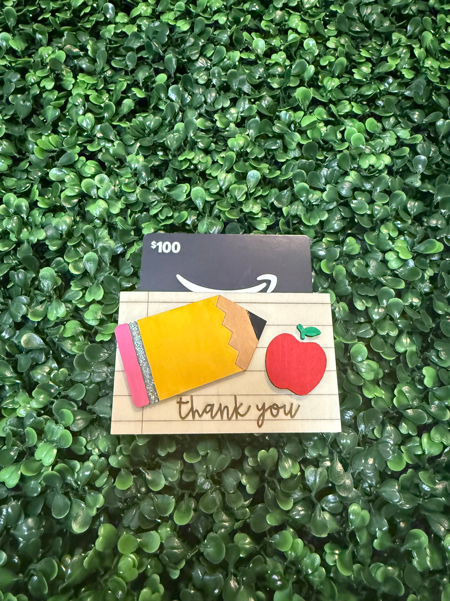 Pencil Apple gift card holders